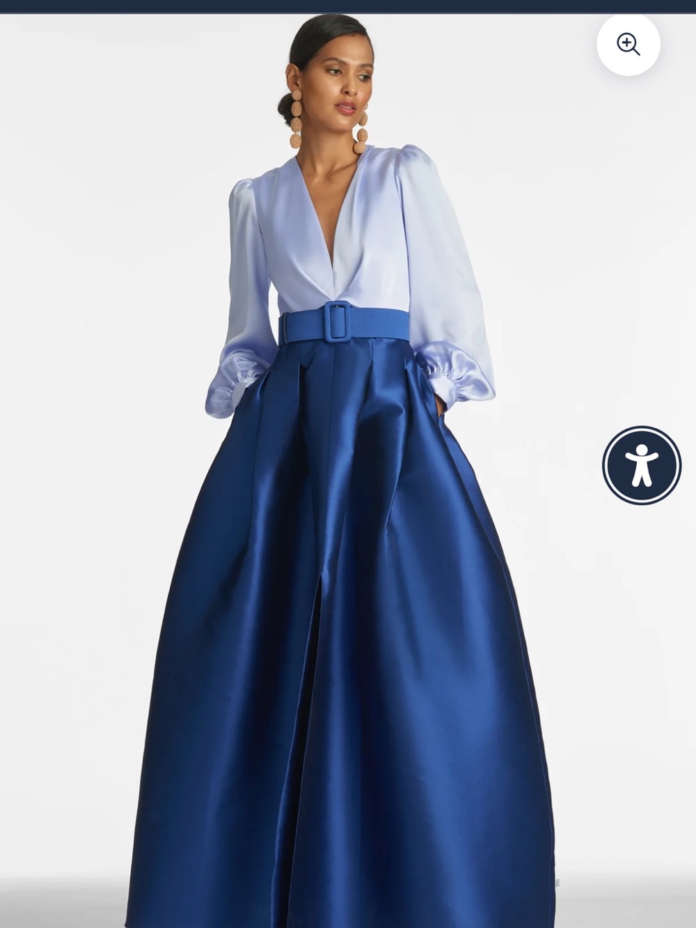 NWT Women's Sachin and Babi Periwinkle Size 8 Zoe gown